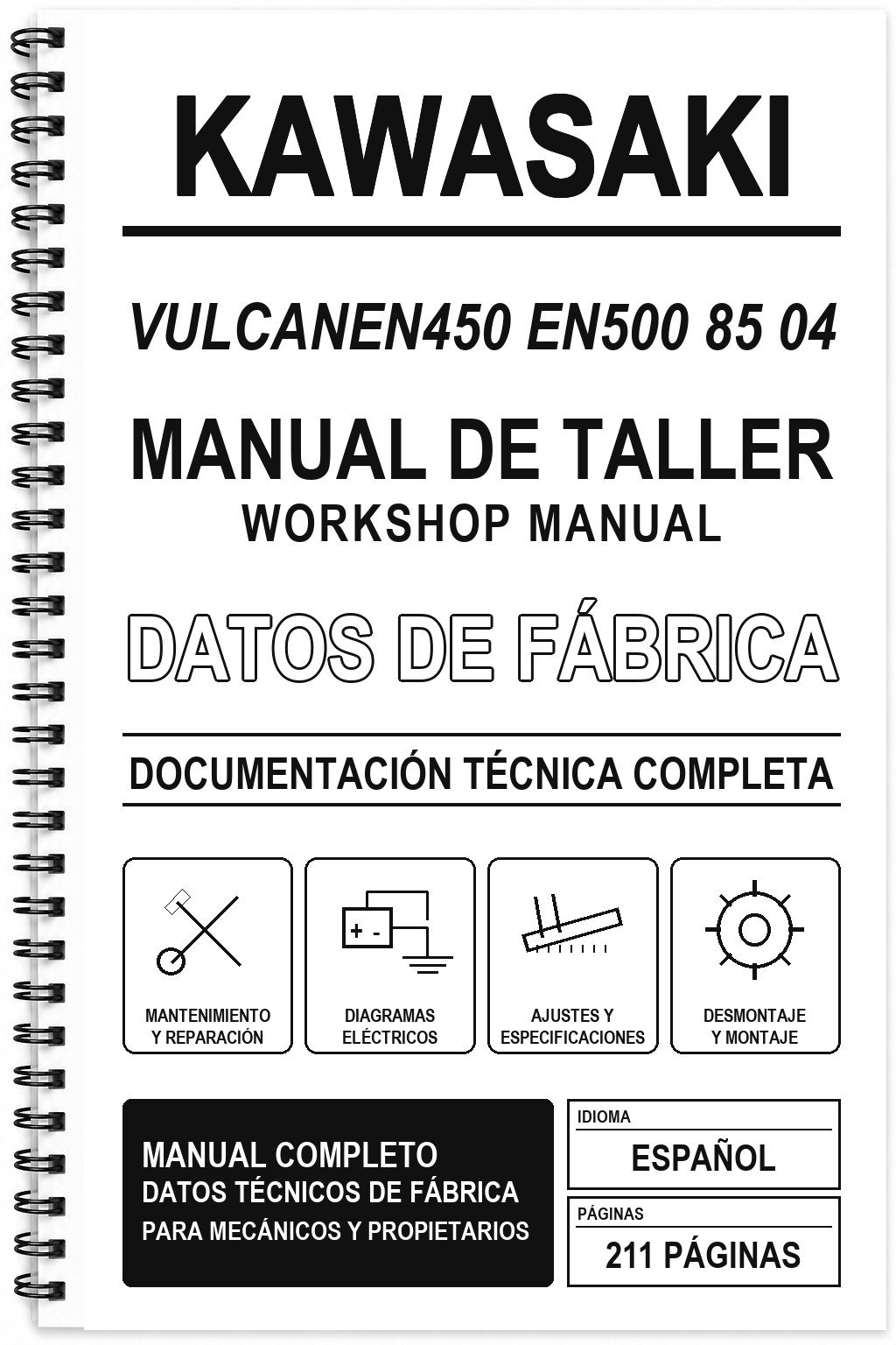 Manual de Taller Kawasaki VULCANEN450 EN500 85 04