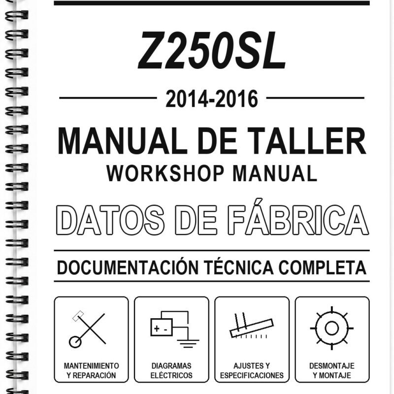 Manual de Taller Kawasaki Z250SL (2014-2016)