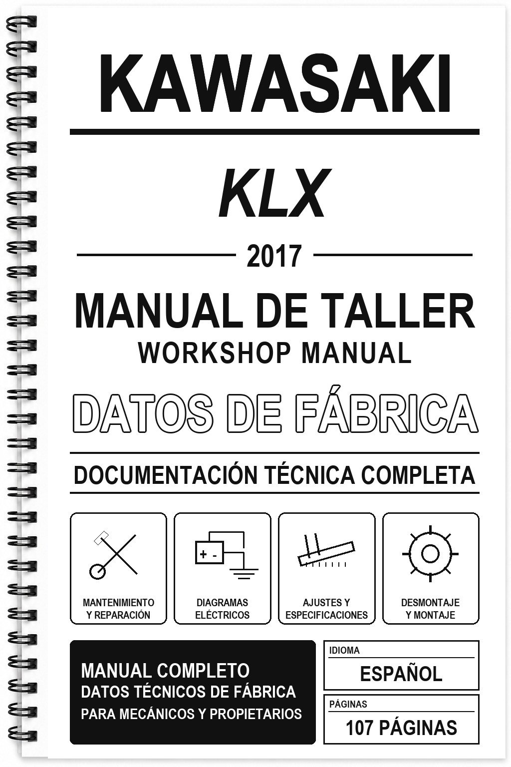 Manual de Taller Kawasaki KLX (2017)