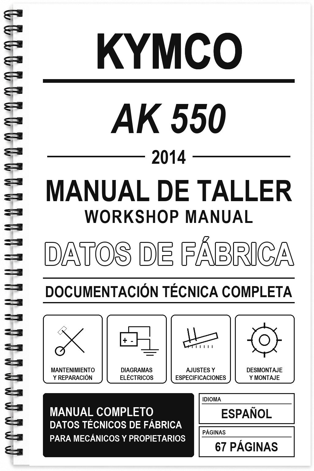Manual de Taller Kymco AK 550 (2014)