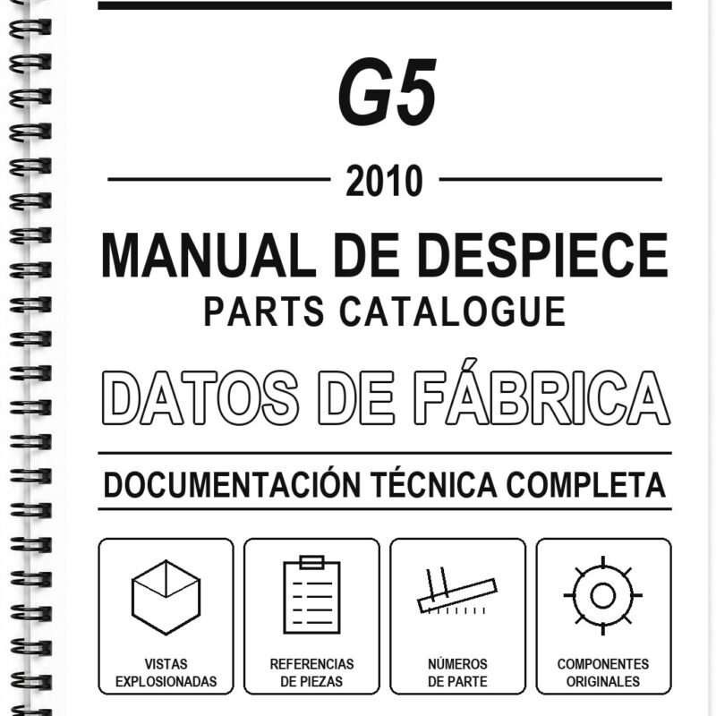 Manual de Despiece Kymco G5 (2010) (Portugués)