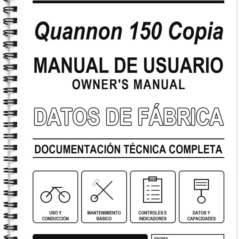 Manual de Usuario Kymco Quannon 150 Copia (Inglés)
