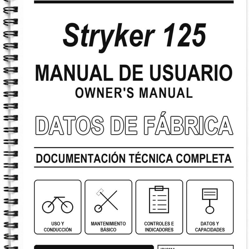 Manual de Usuario Kymco Stryker 125 (Inglés)