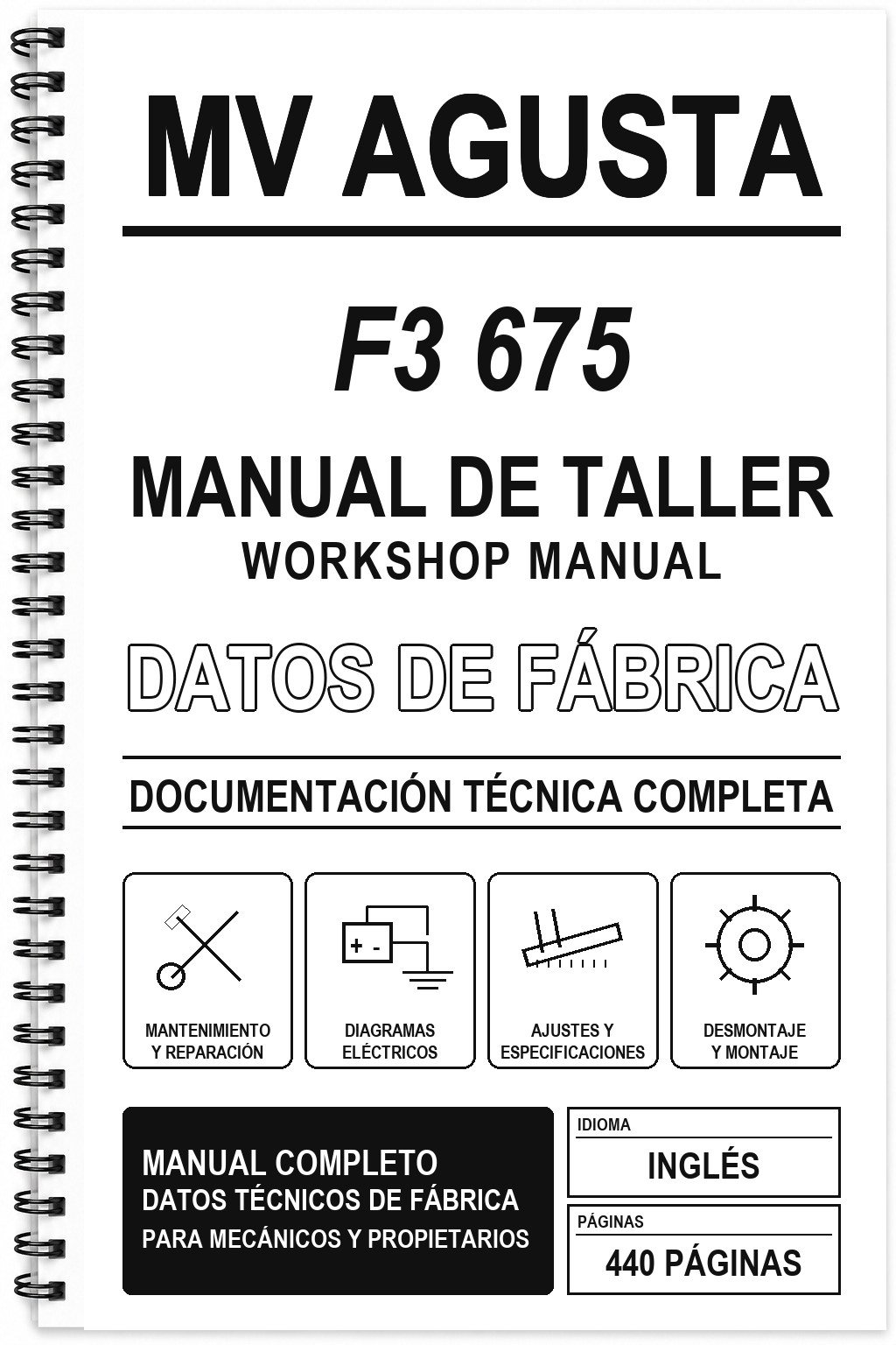Manual de Taller MV Agusta F3 675 (Inglés)