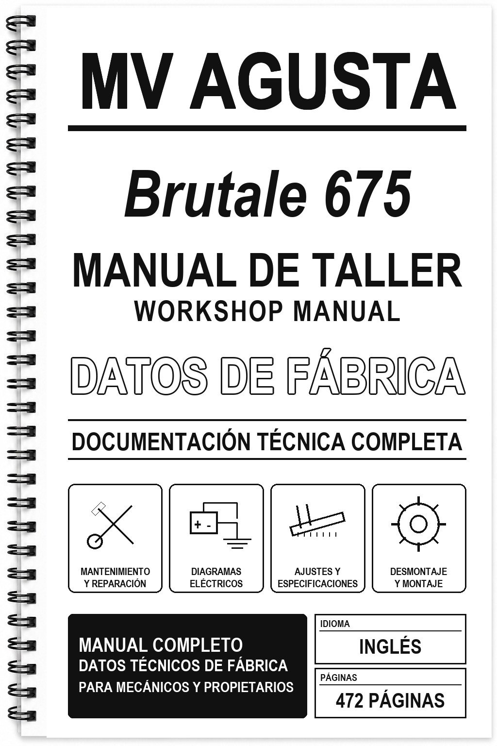 Manual de Taller MV Agusta Brutale 675 (Inglés)