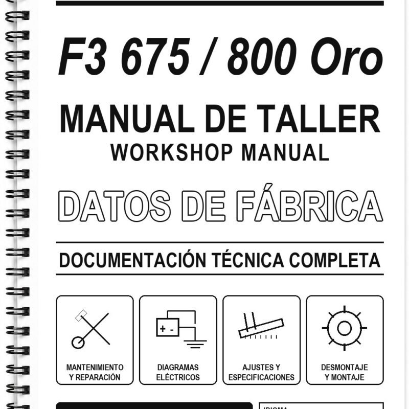 Manual de Taller MV Agusta F3 675 / 800 Oro (Inglés)