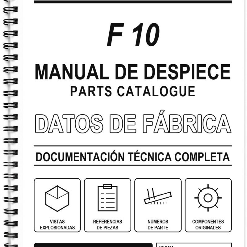 Manual de Despiece Malaguti F 10