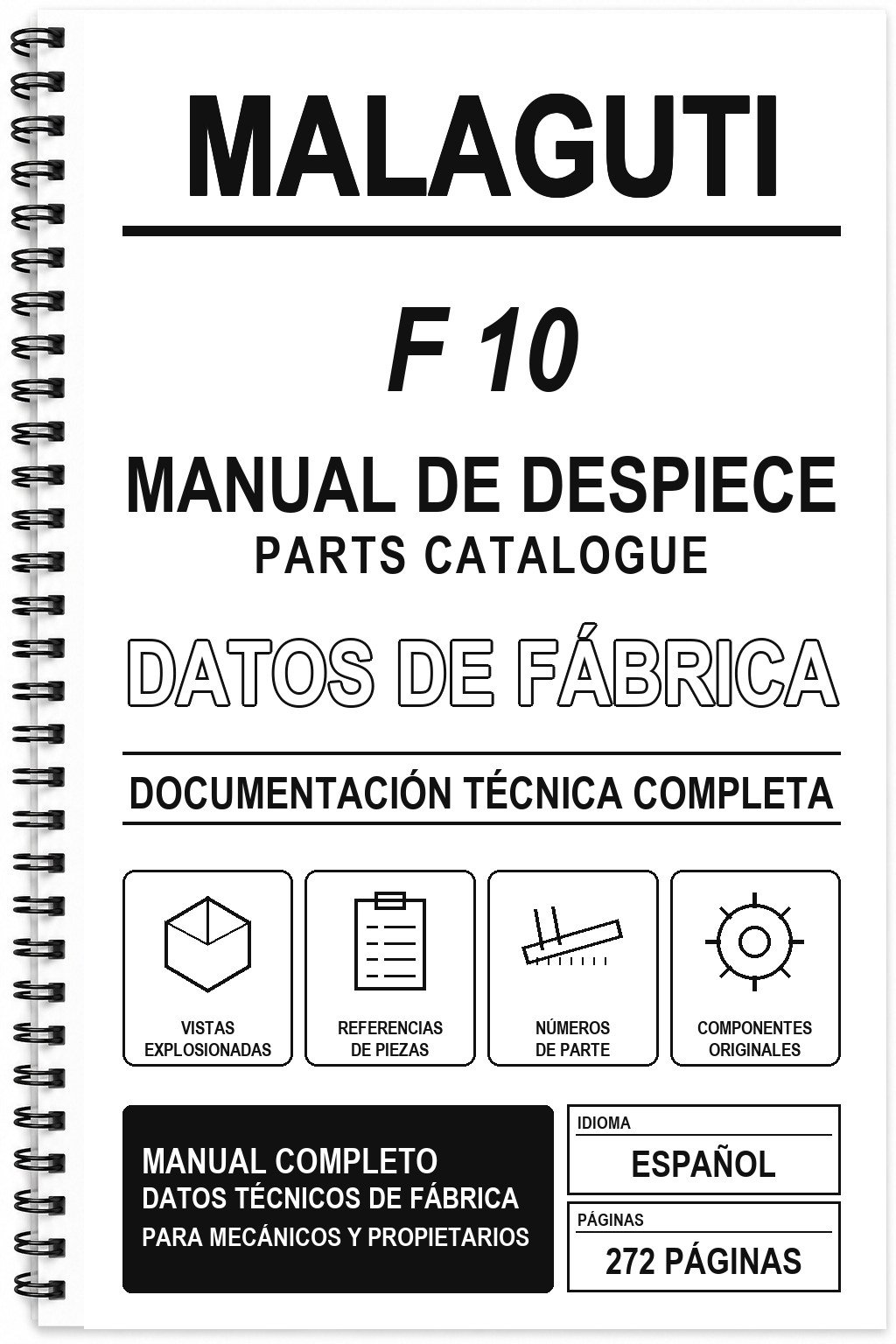 Manual de Despiece Malaguti F 10