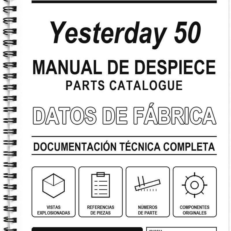 Manual de Despiece Malaguti Yesterday 50