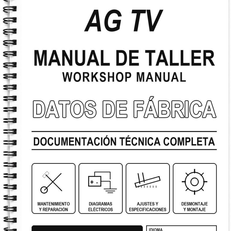 Manual de Taller Massey Ferguson AG TV