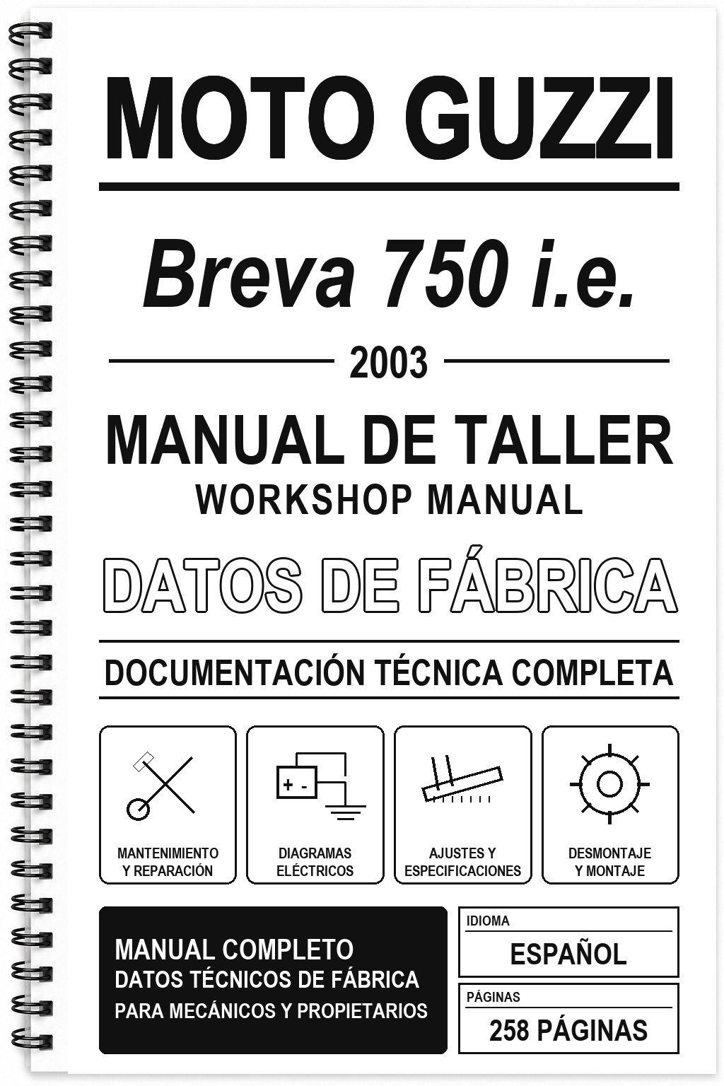 Manual de Taller Moto Guzzi Breva 750 i.e. (2003)