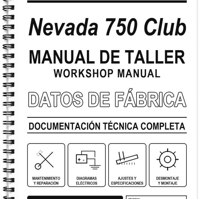 Manual de Taller Moto Guzzi Nevada 750 Club (Inglés)