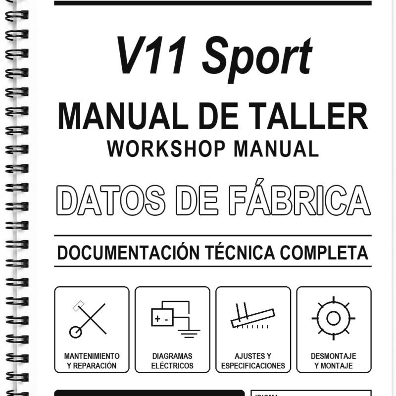 Manual de Taller Moto Guzzi V11 Sport (Inglés)