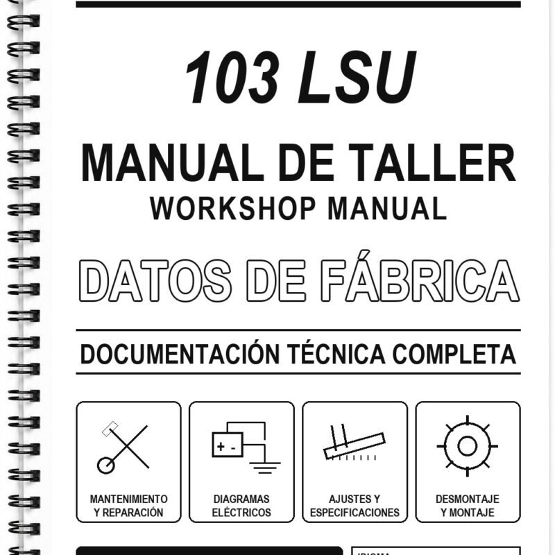 Manual de Taller Peugeot 103 LSU (Inglés)