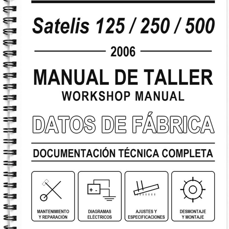 Manual de Taller Peugeot Satelis 125 / 250 / 500 (2006) (Francés)
