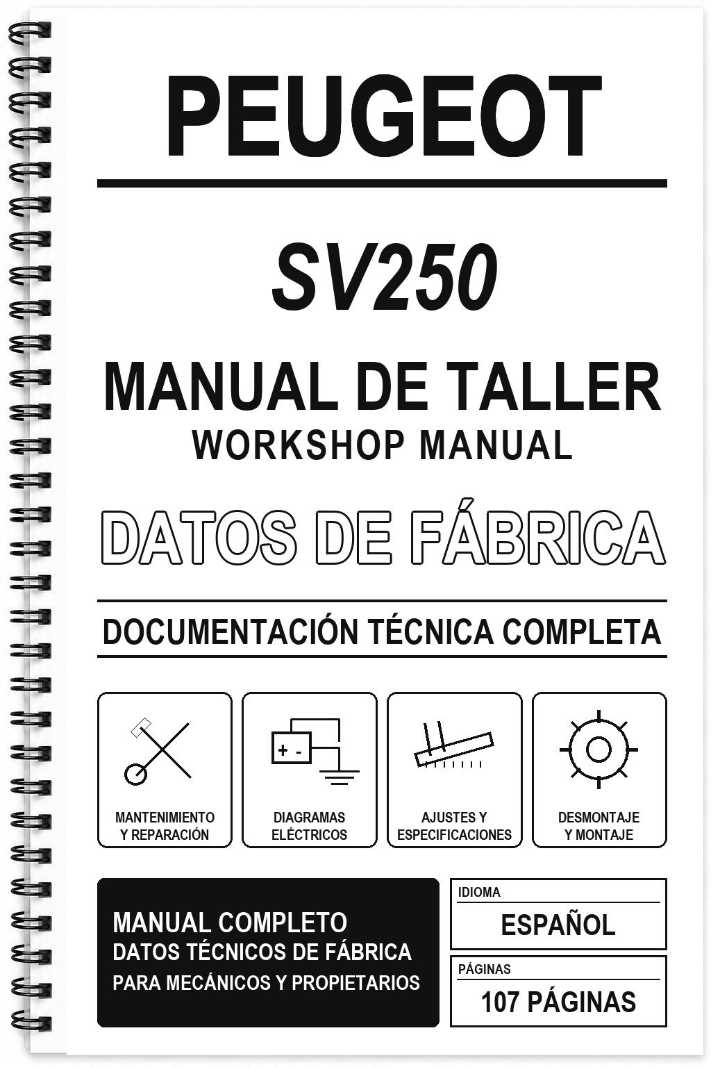 Manual de Taller Peugeot SV250