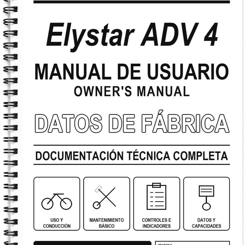 Manual de Usuario Peugeot Elystar ADV 4 (Inglés)