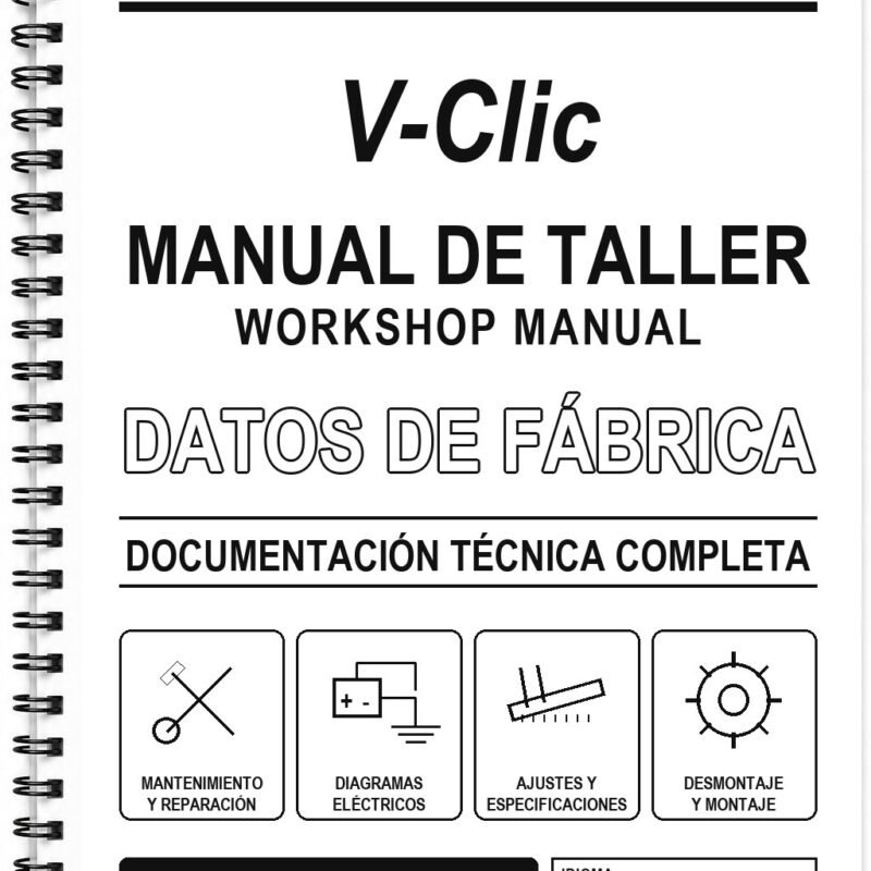 Manual de Taller Peugeot V-Clic (Inglés)