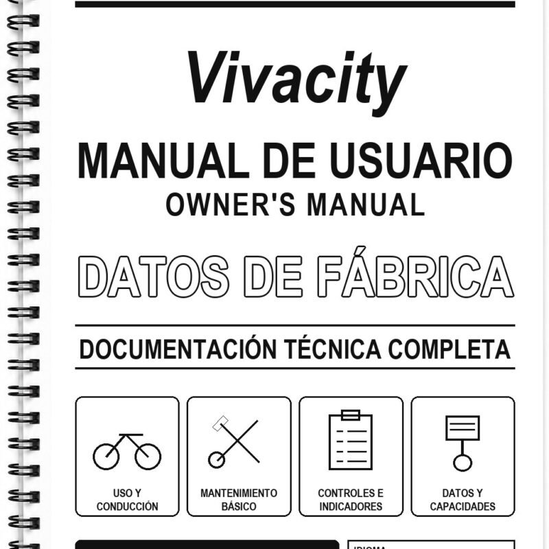 Manual de Usuario Peugeot Vivacity (Inglés)