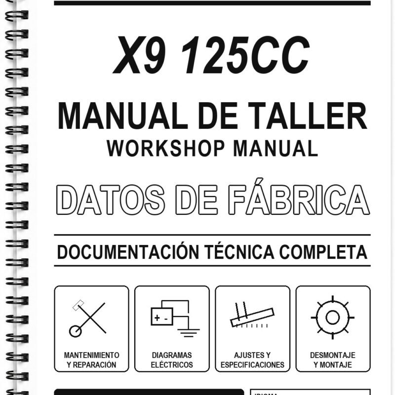 Manual de Taller Piaggio X9 125CC