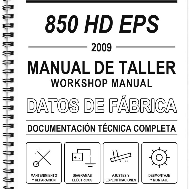 Manual de Taller Polaris 850 HD EPS (2009) (Inglés)