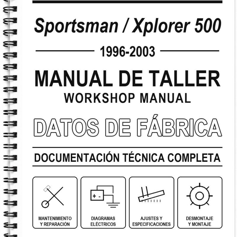 Manual de Taller Polaris Sportsman / Xplorer 500 (1996-2003) (Inglés)