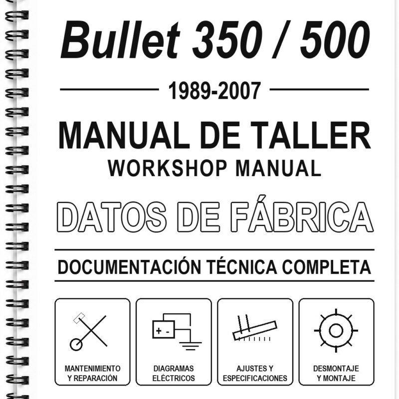 Manual de Taller Royal Enfield Bullet 350 / 500 (1989-2007) (Inglés)
