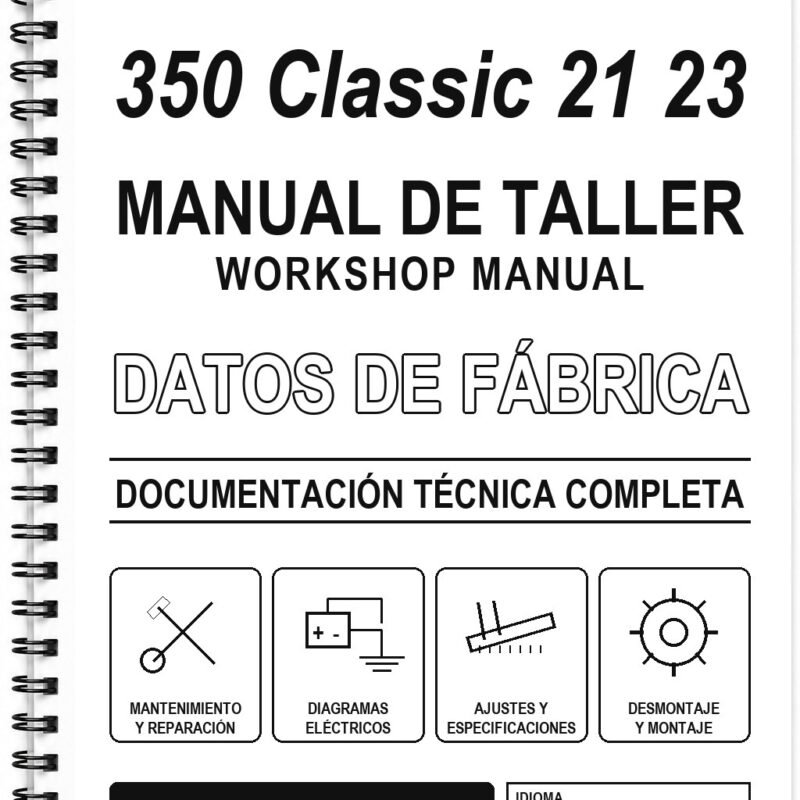 Manual de Taller Royal Enfield 350 Classic 21 23 (Inglés)