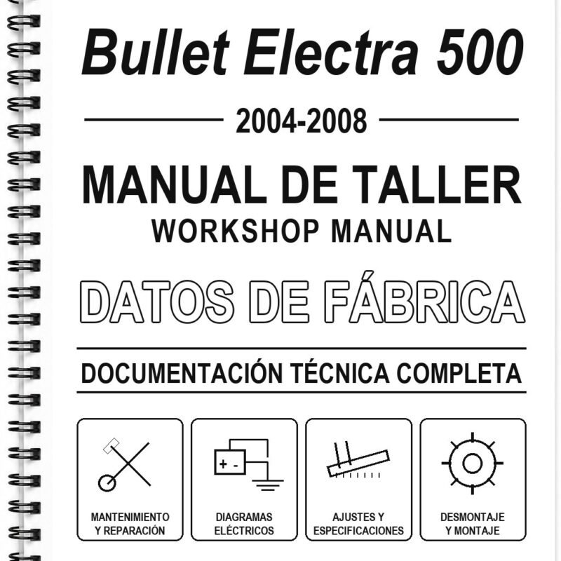 Manual de Taller Royal Enfield Bullet Electra 500 (2004-2008) (Inglés)