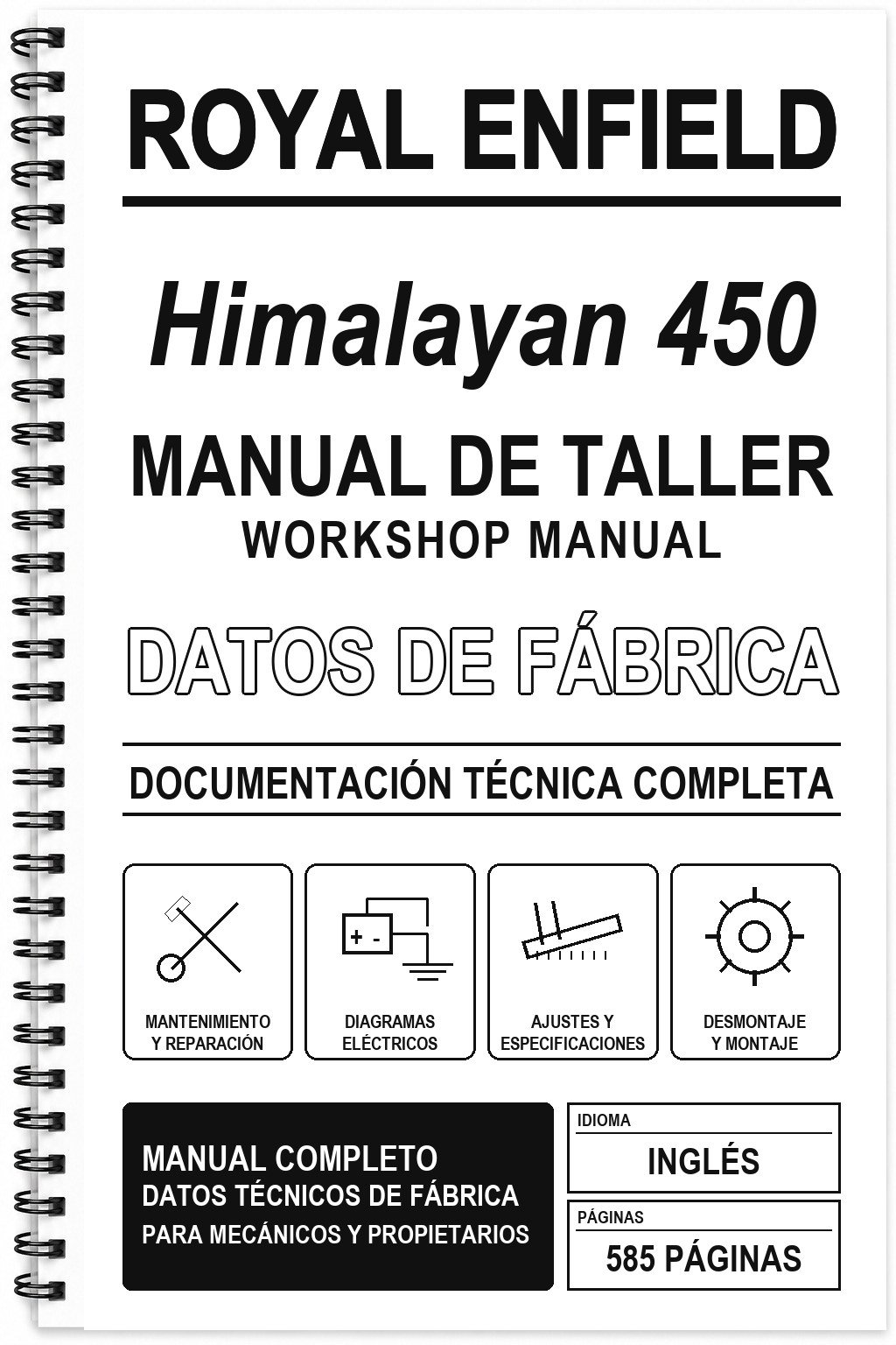 Manual de Taller Royal Enfield Himalayan 450 (Inglés) – 7697d