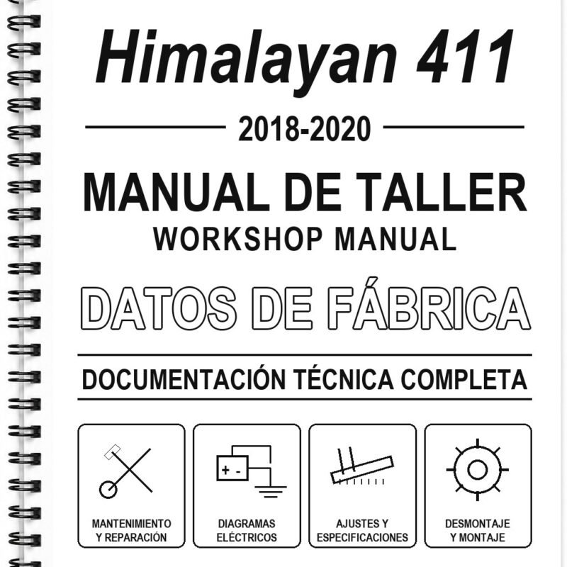 Manual de Taller Royal Enfield Himalayan 411 (2018-2020) (Inglés)