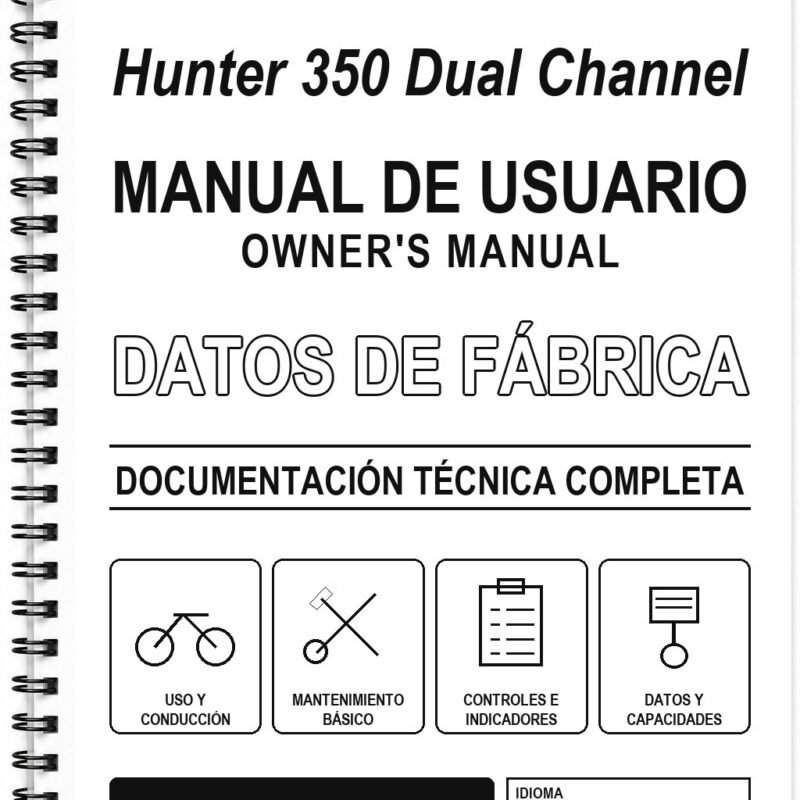 Manual de Usuario Royal Enfield Hunter 350 Dual Channel (Inglés)