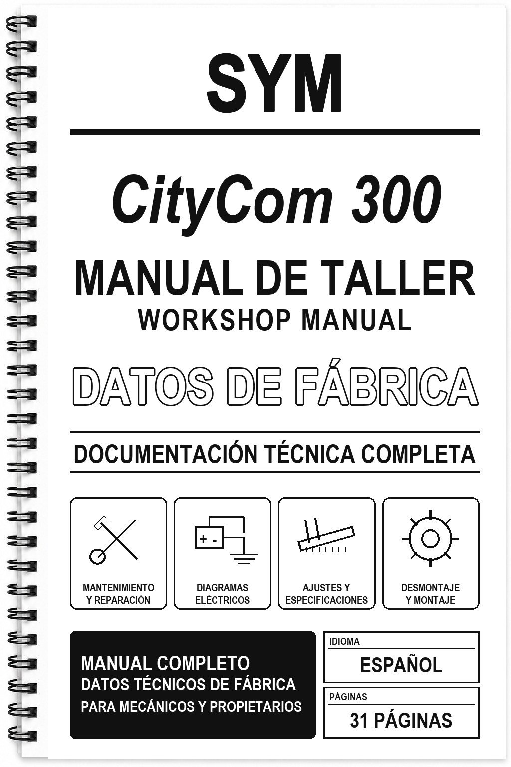 Manual de Taller SYM CityCom 300