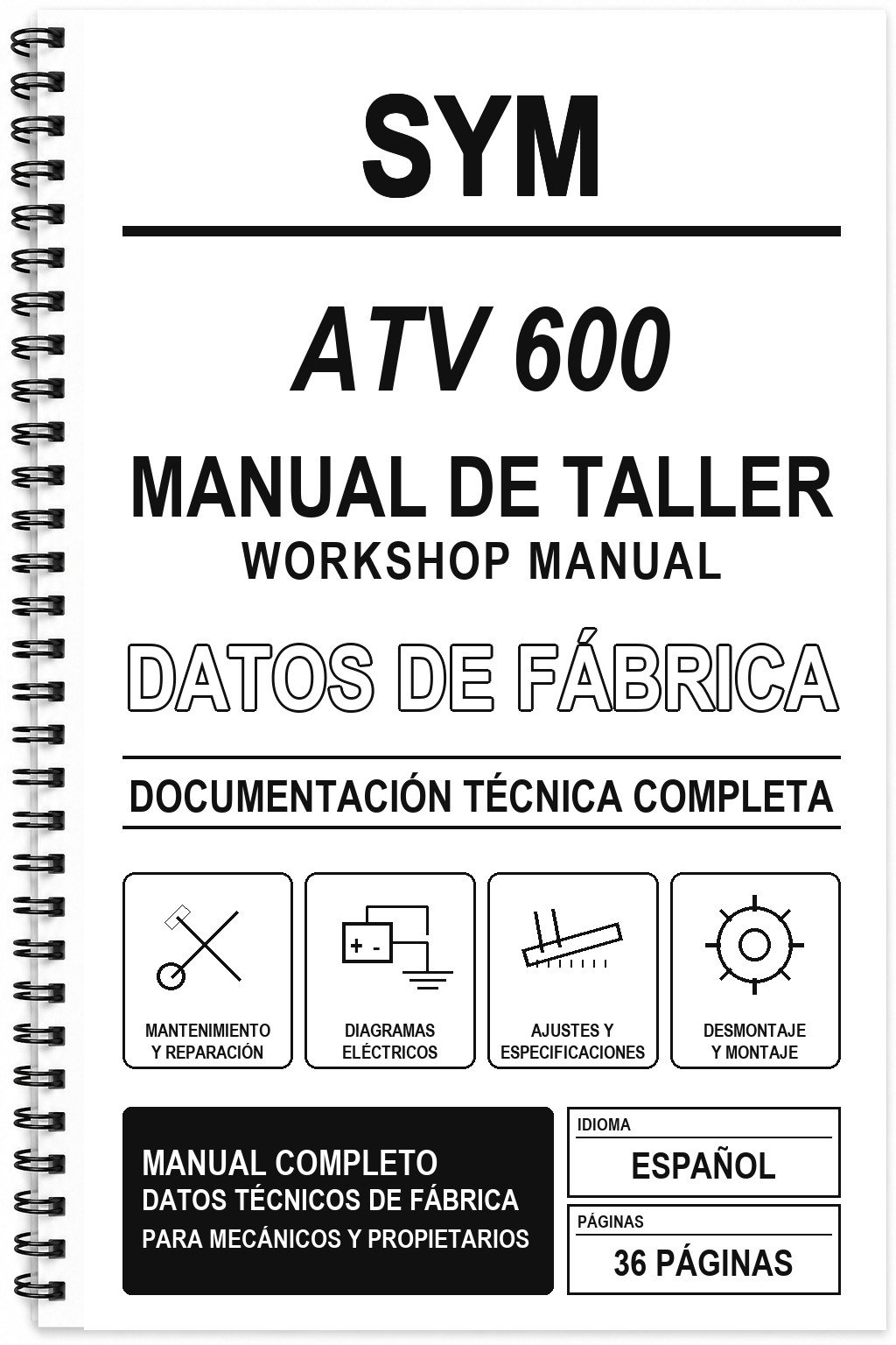 Manual de Taller SYM ATV 600