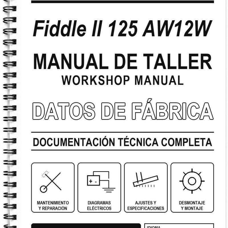 Manual de Taller SYM Fiddle II 125 AW12W (Inglés)