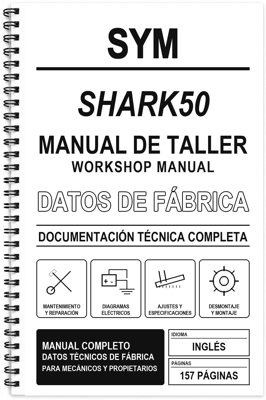 Manual de Taller SYM SHARK50 (Inglés)