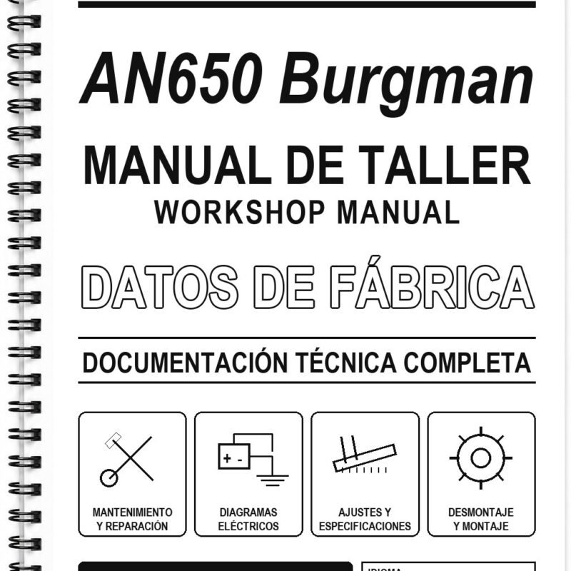 Manual de Taller Suzuki AN650 Burgman