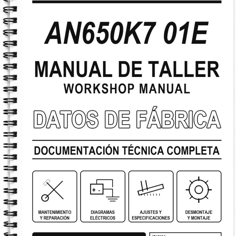 Manual de Taller Suzuki AN650K7 01E (Inglés)