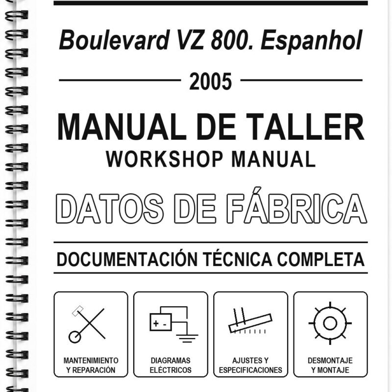 Manual de Taller Suzuki Boulevard VZ 800. Espanhol (2005)