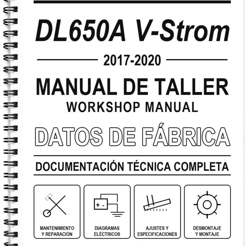 Manual de Taller Suzuki DL650A V-Strom (2017-2020) (Inglés)