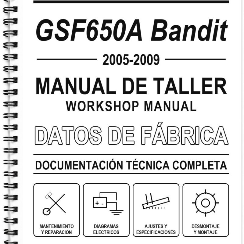 Manual de Taller Suzuki GSF650A Bandit (2005-2009) (Inglés)
