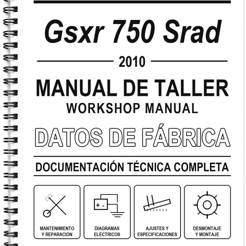 Manual de Taller Suzuki Gsxr 750 Srad (2010) (Inglés)