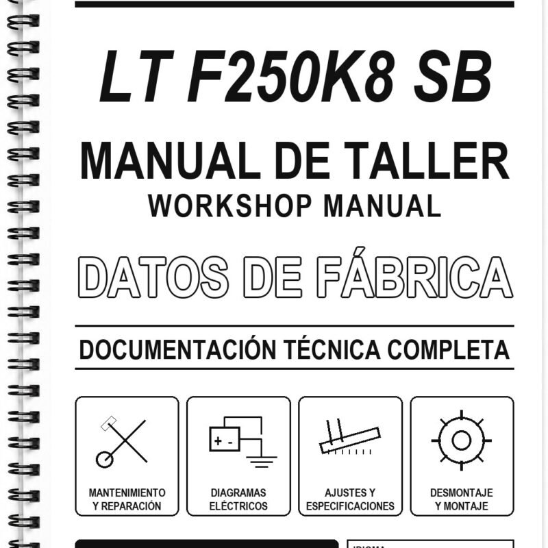 Manual de Taller Suzuki LT F250K8 SB (Inglés)