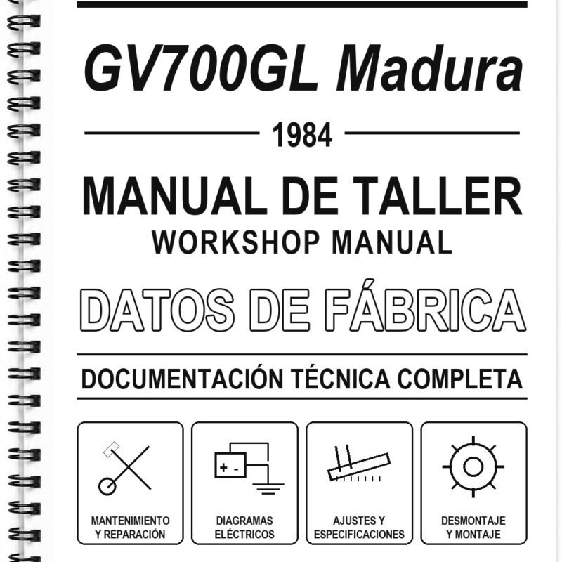 Manual de Taller Suzuki GV700GL Madura (1984) (Inglés)