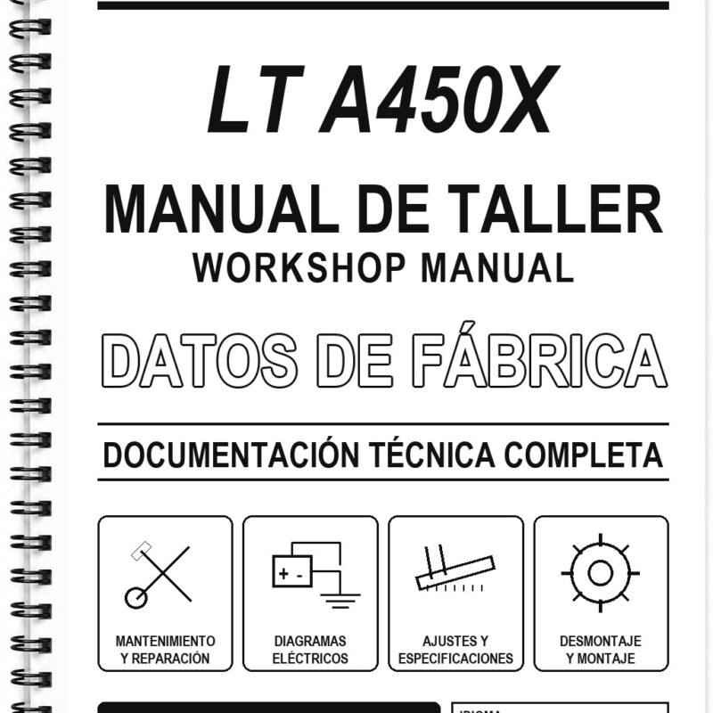 Manual de Taller Suzuki LT A450X (Inglés)