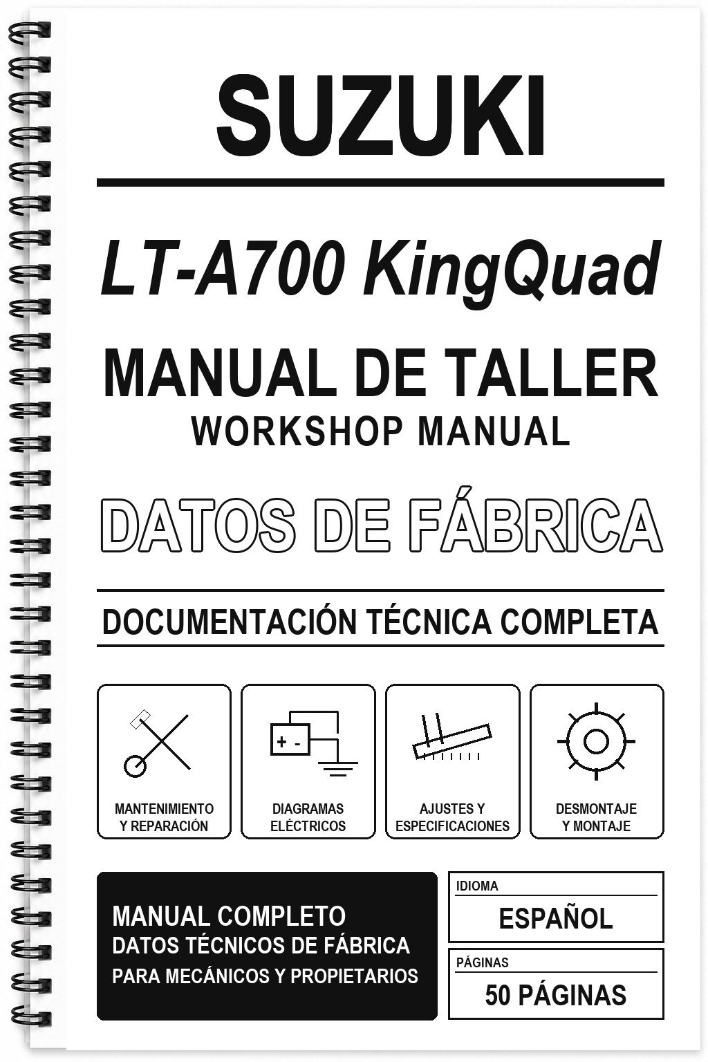 Manual de Taller Suzuki LT-A700 KingQuad