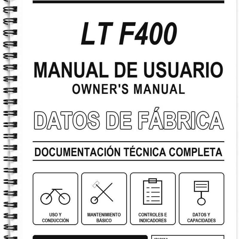 Manual de Usuario Suzuki LT F400 (Inglés)