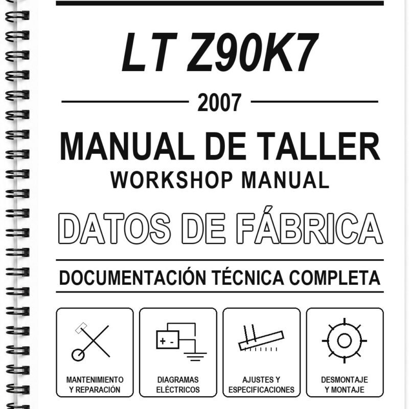 Manual de Taller Suzuki LT Z90K7 (2007) (Inglés)
