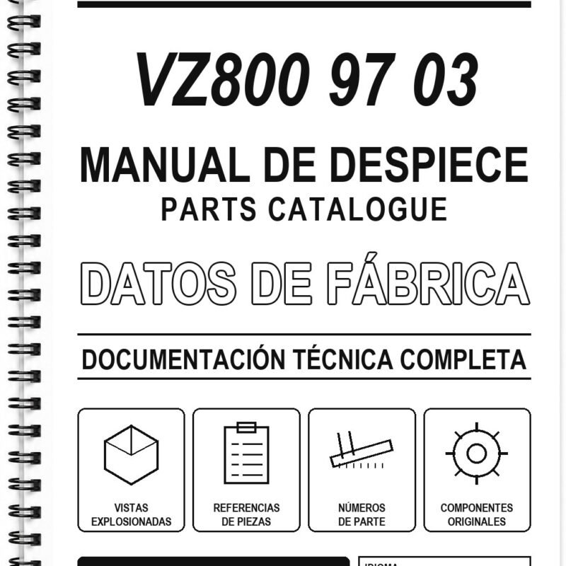 Manual de Despiece Suzuki VZ800 97 03 (Inglés)