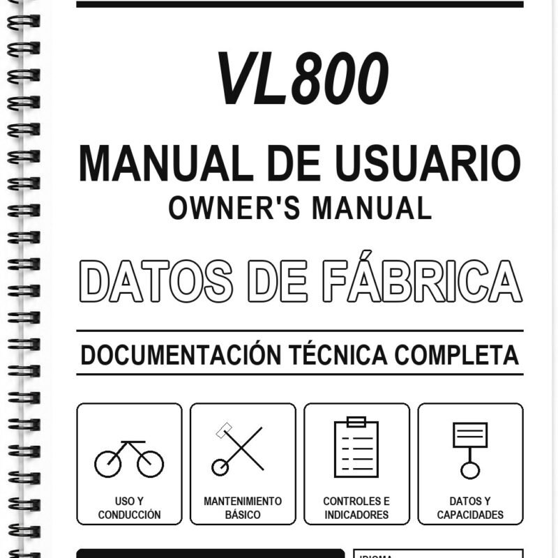 Manual de Usuario Suzuki VL800 (Inglés)